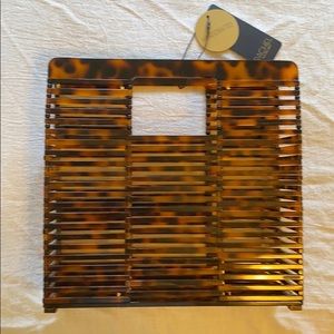 NWT Acrylic Tortoiseshell Handcrafted Bag